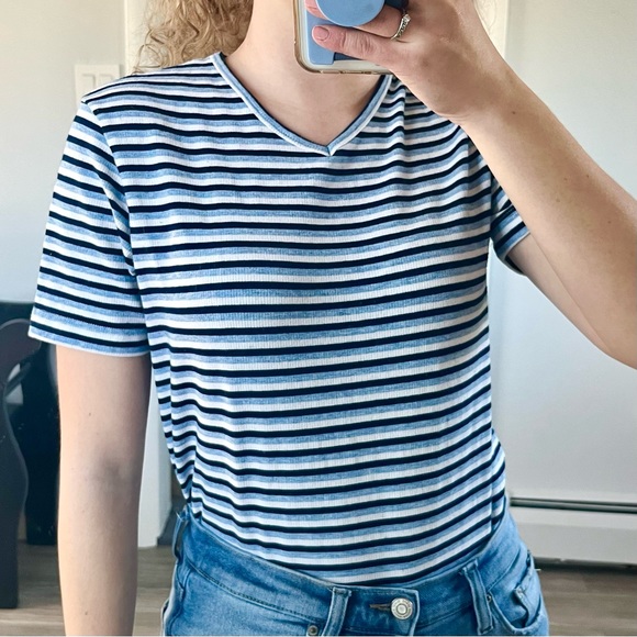 Blue Striped Top - Picture 1 of 4